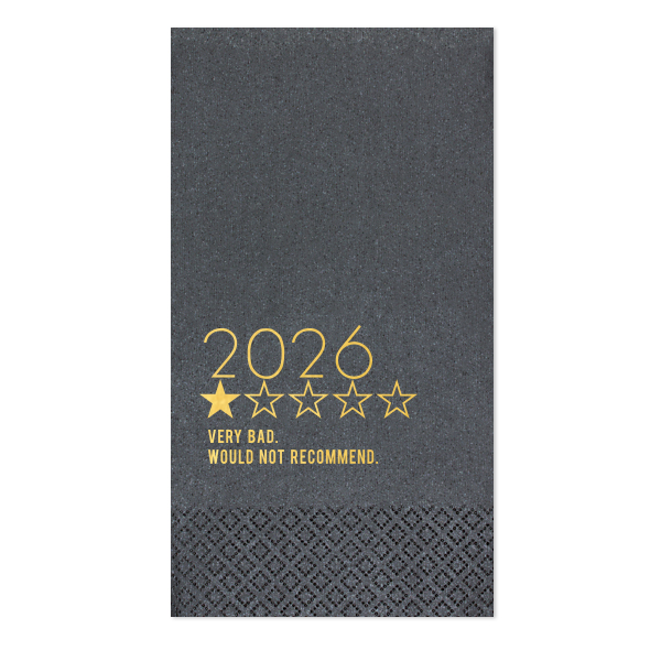 Personalized Black Cocktail Napkin with Shiny 18 Kt Gold Foil can't be beat. Showcase your style in every detail of your party's theme!