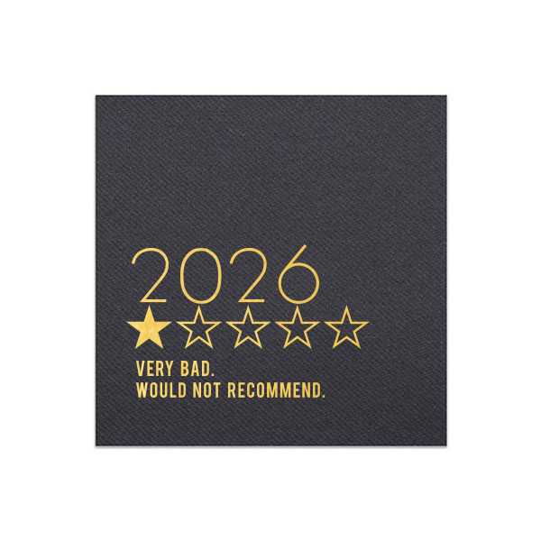 Personalized Black Cocktail Napkin with Shiny 18 Kt Gold Foil can't be beat. Showcase your style in every detail of your party's theme!