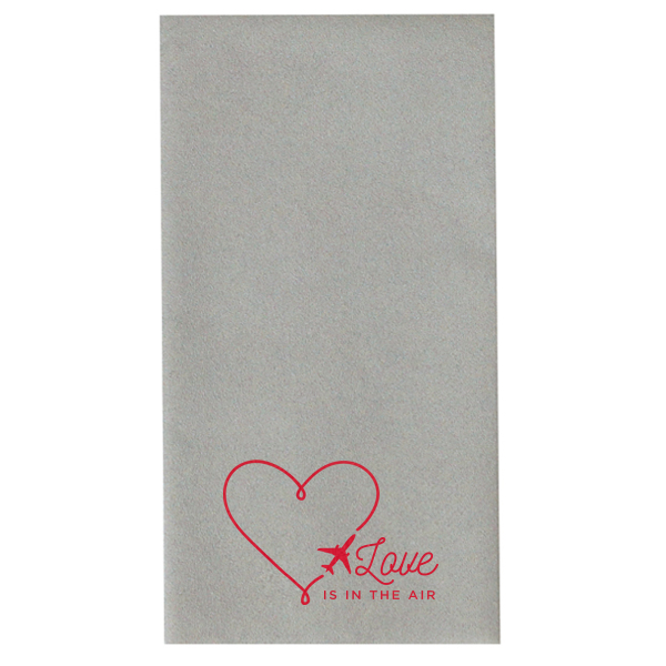 50 Love Is In The Air Napkin - Personalized Paper Guest Towel (Foil)