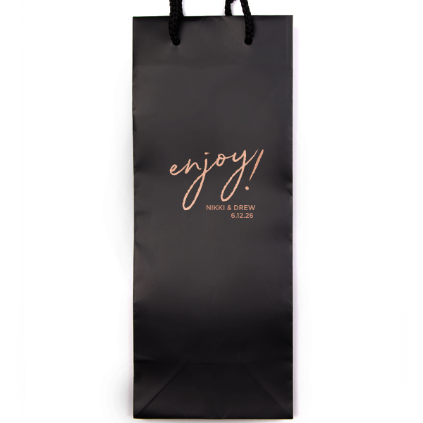 Our personalized Red Gift Bag with Shiny Rose Gold Foil are a must-have for your next event—whatever the celebration!
