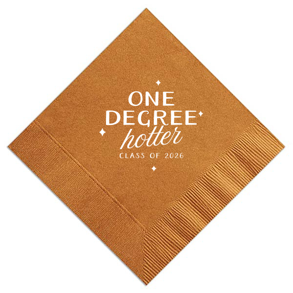 ForYourParty's chic Dark Navy Cocktail Napkin with Matte White Foil has a Sparkles 4 graphic and is good for use in Wedding themed parties and will look fabulous with your unique touch. Your guests will agree!