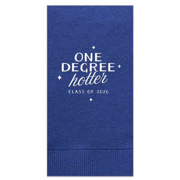 ForYourParty's chic Dark Navy Cocktail Napkin with Matte White Foil has a Sparkles 4 graphic and is good for use in Wedding themed parties and will look fabulous with your unique touch. Your guests will agree!