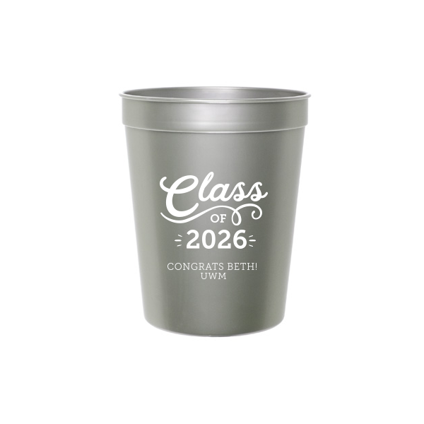 Swirly Class of Graduation Name Cup
