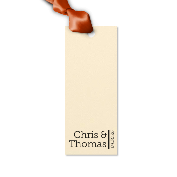 Our custom Metallic Sterling Silver Matte Rectangle Gift Tag with Satin Teal / Peacock Foil are a must-have for your next event—whatever the celebration!