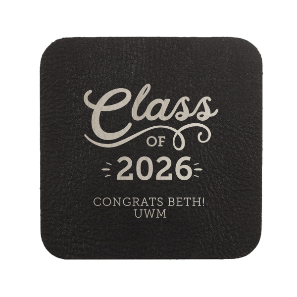 Our beautiful custom White Round Coaster with Shiny Turquoise Foil are a must-have for your next event—whatever the celebration!