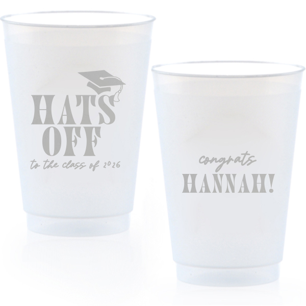 Meet this NEW NEW Hats Off To The Class Graduation Frost Cup! It will be the perfect fit on your graduation party and your guests will give you compliments like never before! Try it! 