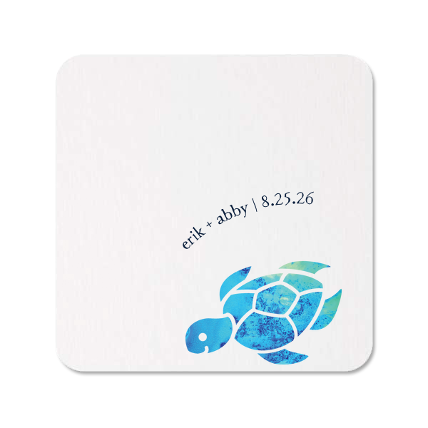 Our custom White Custom Photo Square Coaster with Matte Navy Ink Digital Print Colors will give your party the personalized touch every host desires.