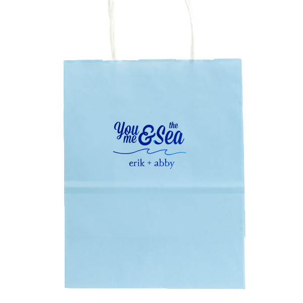 25 You, Me & The Sea Bag - Personalized Wedding Gift Bag (Foil)