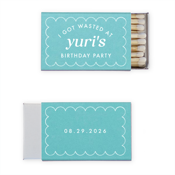 Scalloped Frame Birthday Matches