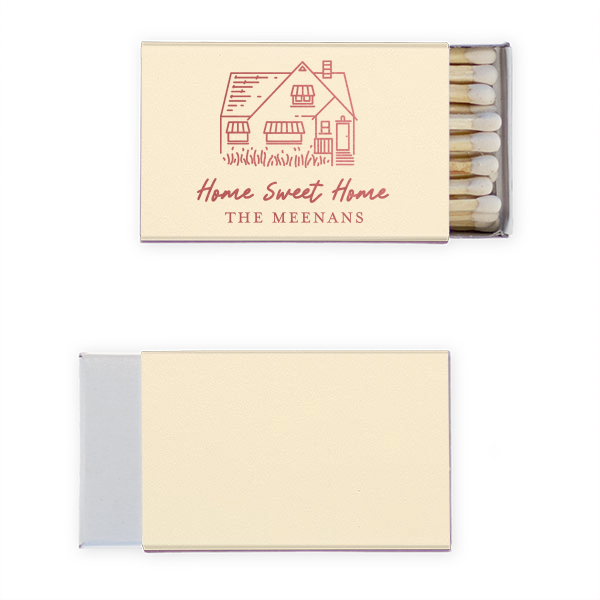 50 Home Sweet Home Matches - Personalized Classic Matchbox (Foil)
