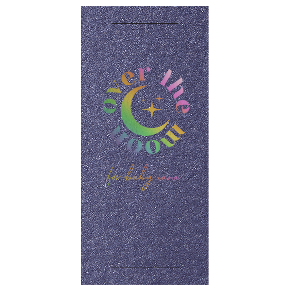50 Over the Moon Baby Shower Favor - Personalized Sparkler Sleeve (Foil)