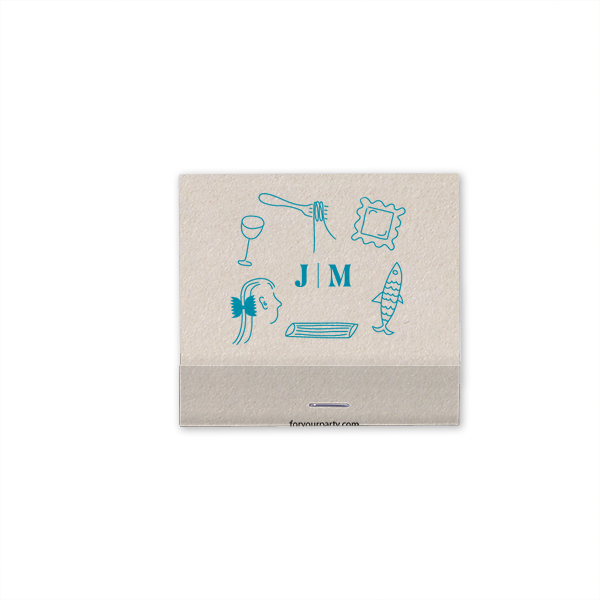 Culinary Love Doodle Matchbook