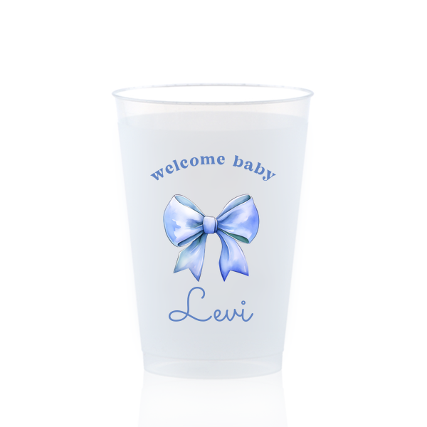 Ribbon in Blue Welcome Baby Full Color Cup