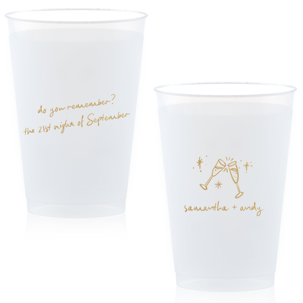 50 The 21st Night of September Wedding Cup - Personalized 12-oz. Frosted Cup (Ink)