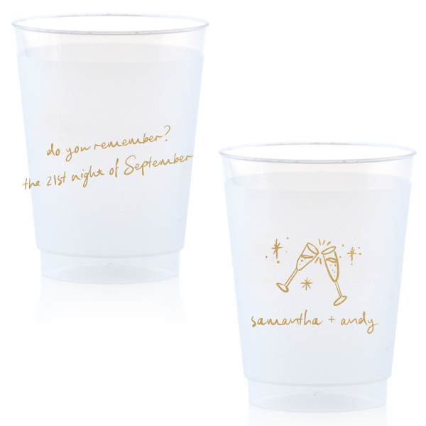 50 The 21st Night of September Wedding Cup - Personalized 10-oz. Frosted Cup (Ink)