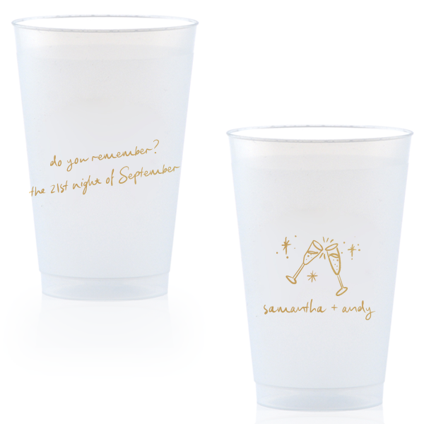 50 The 21st Night of September Wedding Cup - Personalized 14-oz. Frosted Cup (Ink)