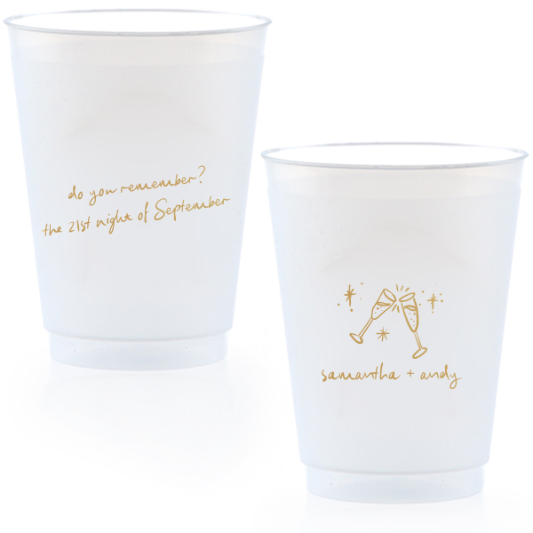 50 The 21st Night of September Wedding Cup - Personalized 16-oz. Frosted Cup (Ink)