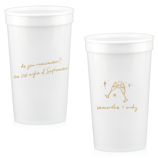 50 The 21st Night of September Wedding Cup - Personalized 22-oz. Stadium Cup (Ink)