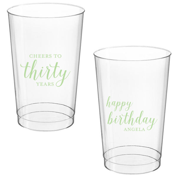 50 Cheers to Years Cup - Personalized Birthday 12-oz. Hard Plastic Cup (Ink)