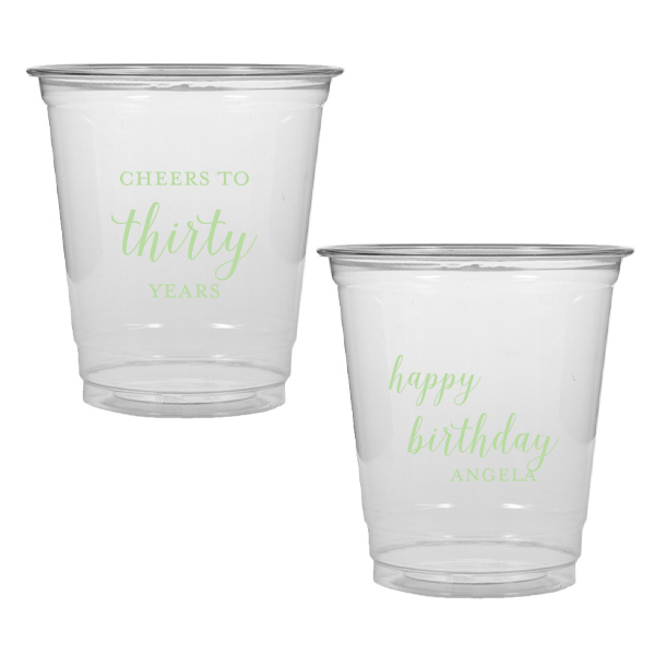 50 Cheers to Years Cup - Personalized Birthday 8-oz. Soft Plastic Cup (Ink)