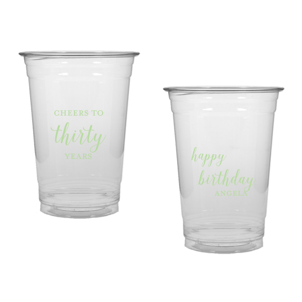 50 Cheers to Years Cup - Personalized Birthday 10-oz. Soft Plastic Cup (Ink)