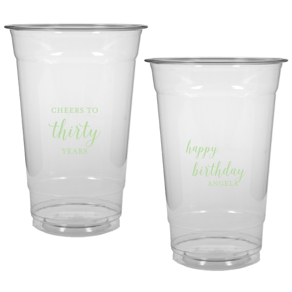 50 Cheers to Years Cup - Personalized Birthday 20-oz. Soft Plastic Cup (Ink)