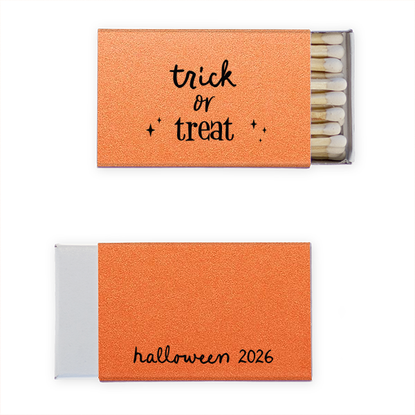 50 Trick Or Treat Match - Personalized Classic Matchbox (Foil)