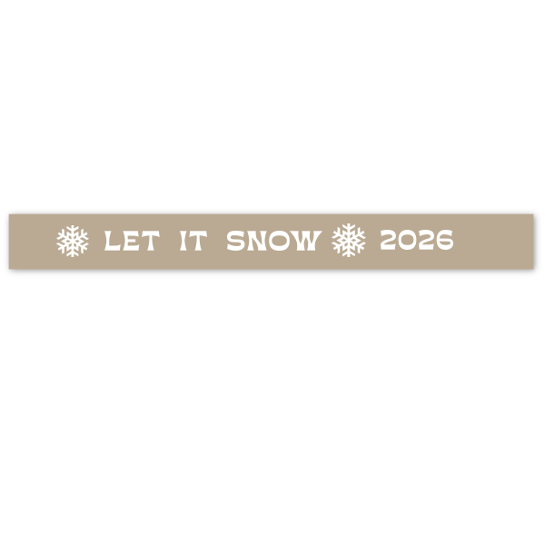 1 Let It Snow Ribbon - Personalized 7/8-in. Ribbon (Foil)