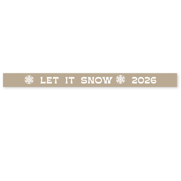 1 Let It Snow Ribbon - Personalized 5/8-in. Ribbon (Foil)