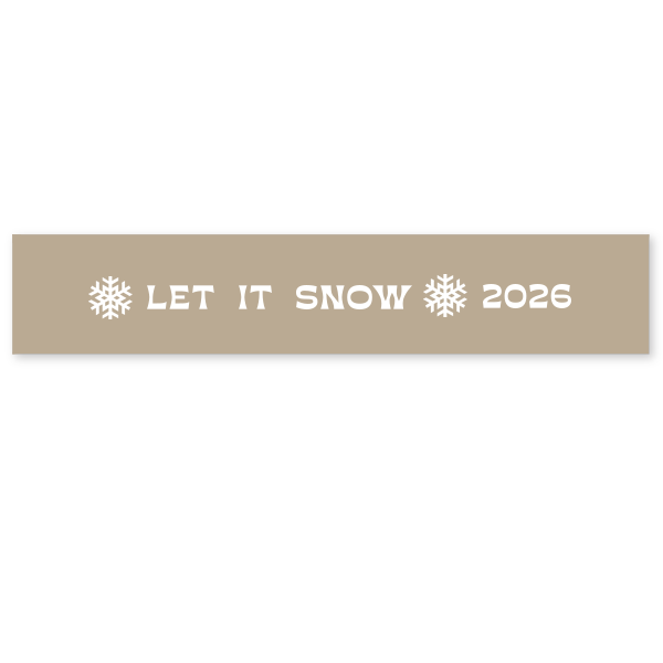 1 Let It Snow Ribbon - Personalized 1.5-in. Ribbon (Foil)