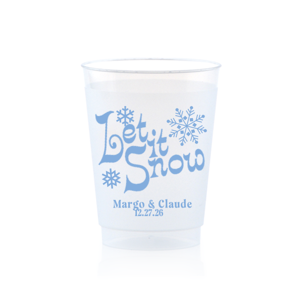 50 Let It Snow Cup - Personalized 10-oz. Frosted Cup (Ink)