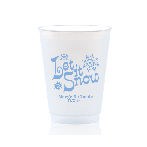 50 Let It Snow Cup - Personalized 16-oz. Frosted Cup (Ink)