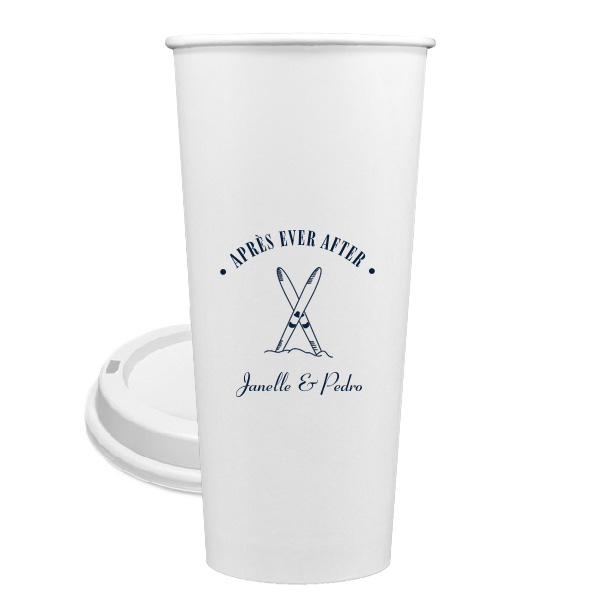 50 Après Ever After Cup - Personalized 24-oz. Single Wall Paper Hot Cup (Ink)