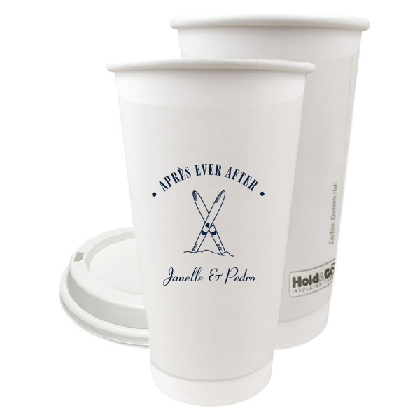 50 Après Ever After Cup - Personalized 20-oz.Double Wall Paper Hot Cup (Ink)