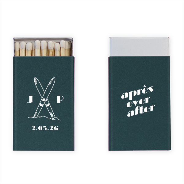 50 Après Ever After Matchbox - Personalized Classic Matchbox (Foil)