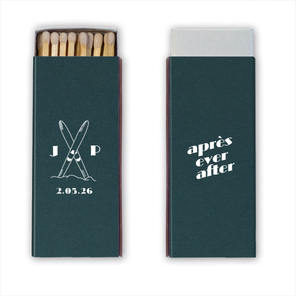 50 Après Ever After Matchbox - Personalized Candle Matchbox (Foil)