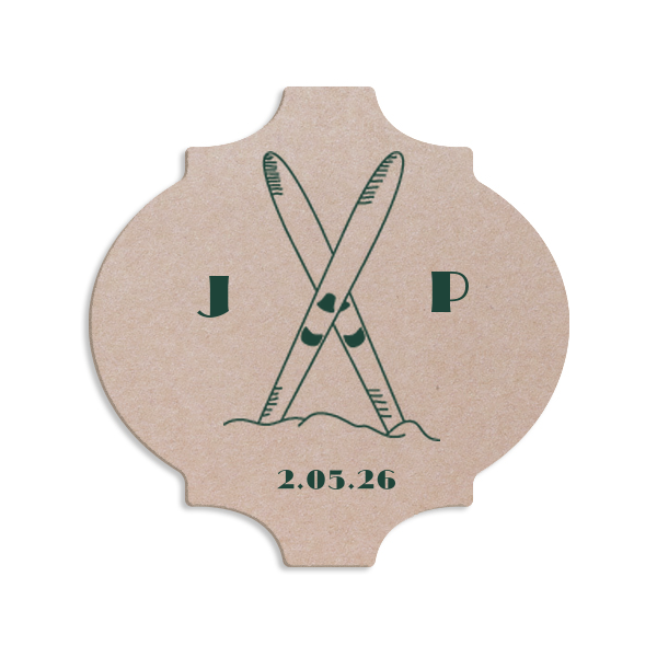 50 Après Ever After Coaster - Personalized Ornament (Foil)