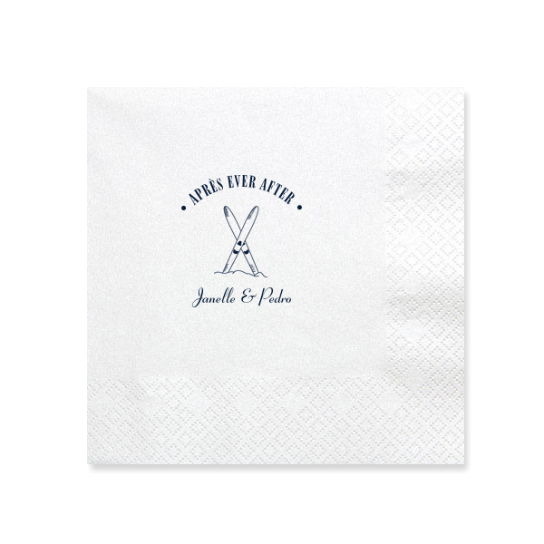 50 Après Ever After Napkin - Personalized Luncheon Napkin (Foil)