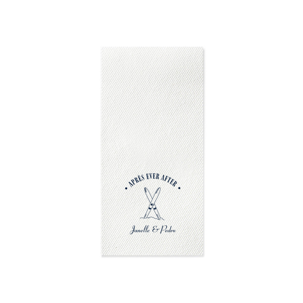 50 Après Ever After Folded Dinner Napkin - Personalized Folded Dinner Napkin (Foil)