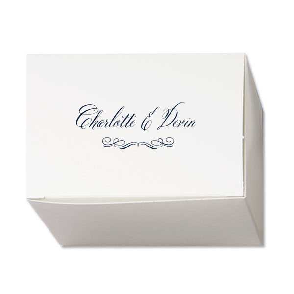 Formal Script Wedding Boxes
