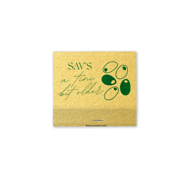 A Tini Bit Older Birthday Matchbook