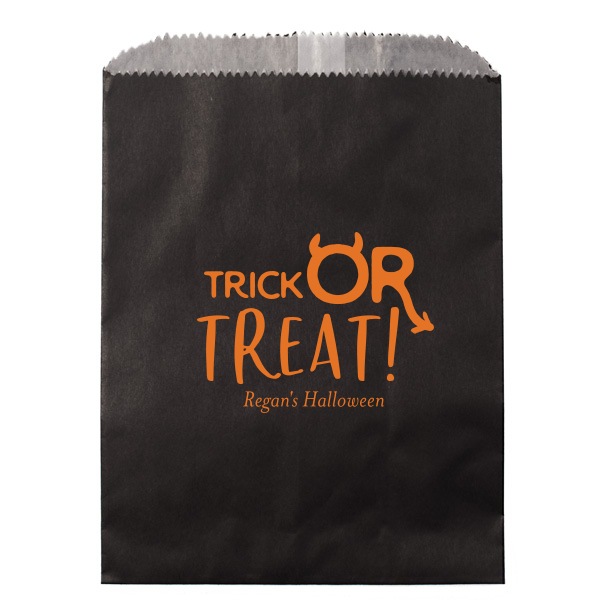 25 Trick Or Treat Devil Bag - Personalized Seasonal Cookie Bag (Foil)