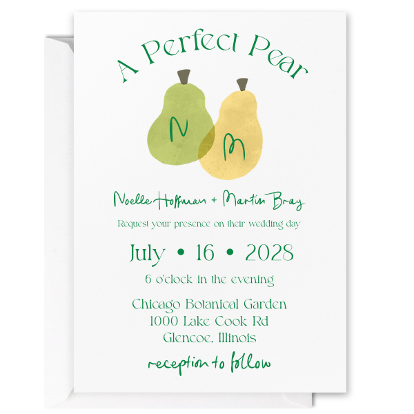 A Perfect Pear Full Color Invite