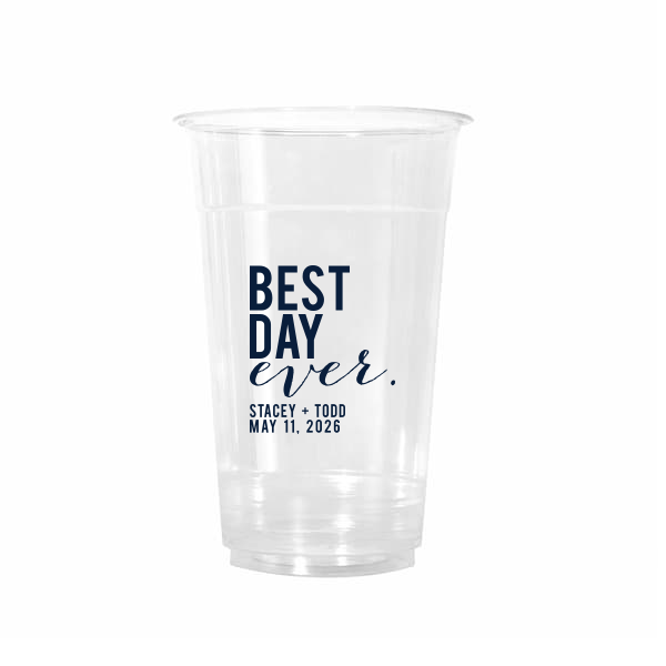 50 Best Day Ever Block Names Cup - Personalized Anniversary 20-oz. Cold Cup (Ink)