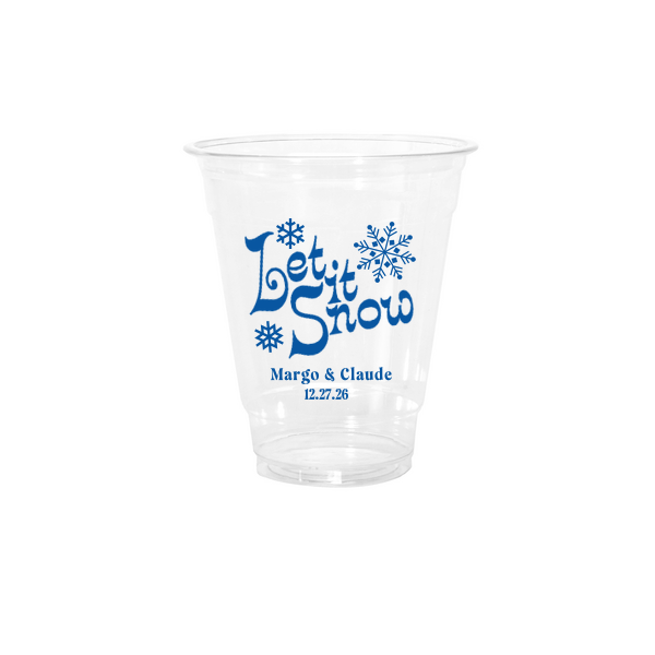 50 Let It Snow Cup - Personalized 12-oz. Cold Cup (Ink)