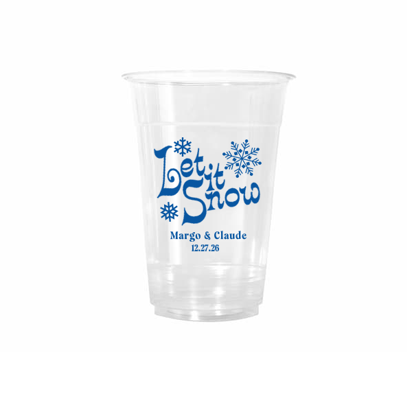 50 Let It Snow Cup - Personalized 16-oz. Cold Cup (Ink)