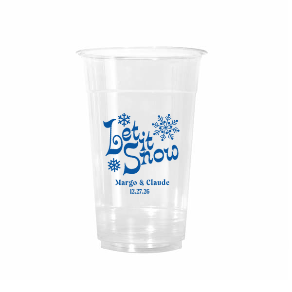 50 Let It Snow Cup - Personalized 20-oz. Cold Cup (Ink)