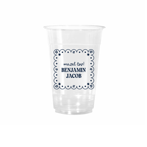 50 Star of David Frame Cup - Personalized 16-oz. Cold Cup (Ink)