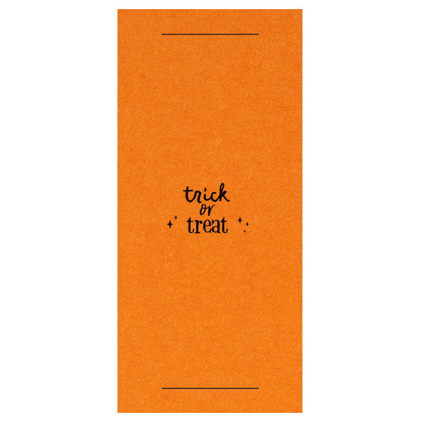 50 Trick Or Treat Sprinkler Sleeve - Personalized Sparkler Sleeve (Foil)
