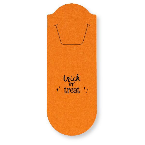 25 Trick Or Treat Bookmark - Personalized Rounded Bookmark (Foil)